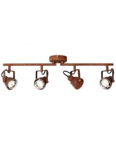 Spot plafond couleur rouille industriel, Abyga