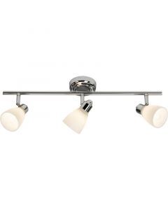 Spot plafond chromé en métal, Josefa, IP44