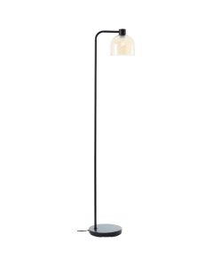Lampadaire ambre rétro, Ubah, avec interrupteur