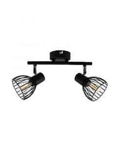 Spot plafond noir industriel, Adama
