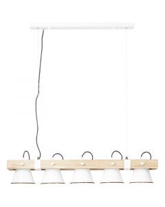 Suspension en bois marronne, Audrey