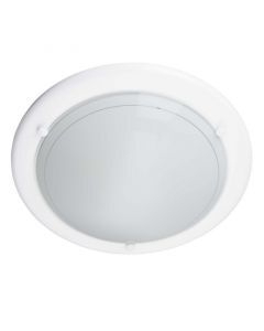Plafonnier blanc en verre, Angely