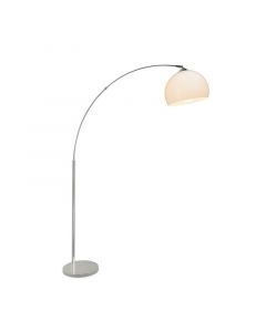 Lampadaire à arc chromé moderne, Ariana, avec interrupteur