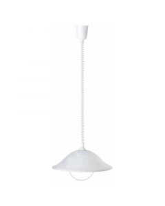 Suspension blanche en verre, Siba