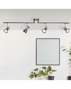 Spot plafond chromé en métal, Levijn