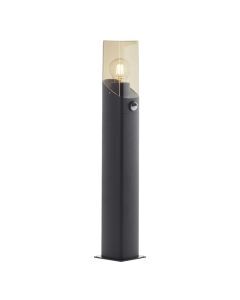 Lampadaire extérieur avec détecteur de mouvement gris moderne, Klasina, IP44