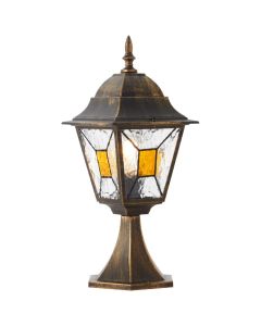 Luminaire extérieur couleur rouille classique, Levinus, IP44