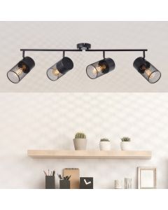 Spot plafond noir industriel, Georgino