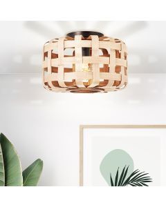Lampe plafond en bois marronne, Virginie