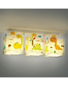 Spot plafond pour enfants en plastique multicolore, Dino