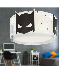 Plafonnier pour enfants noir en plastique, Hero