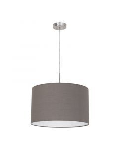 Suspension anthracite en tissu, Abano