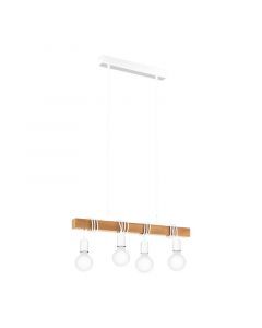 Suspension en bois blanche, Anton