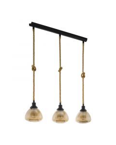 Suspension noire en acier, Simeon