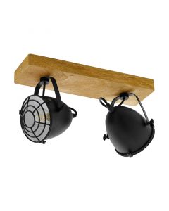 Spot plafond en bois marron, Pasquale