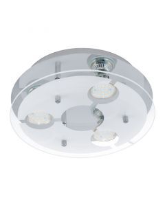 Lampe plafond chromée en acier inoxydable, Annelinde