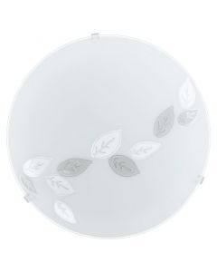 Lampe plafond blanche en verre, Bada