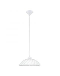 Suspension blanche en verre, Kaj