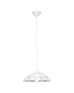 Suspension blanche en verre, Kaj