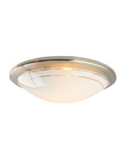 Lampe plafond nickel en verre, Agena