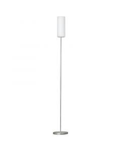 Lampadaire nickel en verre, Ciuda, avec interrupteur