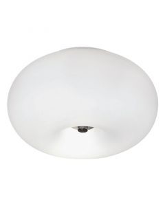Lampe plafond nickel en verre, Skyler