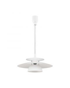 Suspension blanche en acier, Lariana