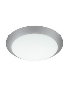 Lampe plafond blanche en verre, Bada