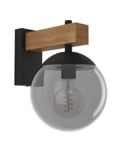 Luminaire extérieur gris en verre, Boris, IP44