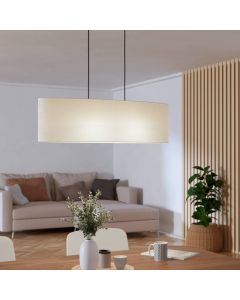 Suspension noire en tissu, Siham