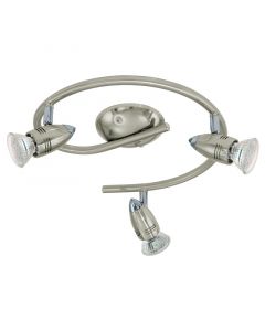 Spot plafond chromé en acier, Elwin