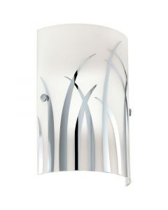 Applique murale blanche en verre, Ilyas