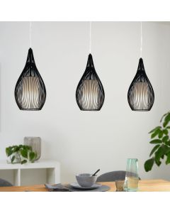 Suspension noire en verre, Maritima