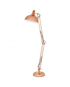 Lampadaire cuivre en métal, Josha, avec interrupteur