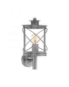Luminaire extérieur argenté en plastique, Alisia, IP44