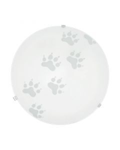 Plafonnier blanc en verre, Bada