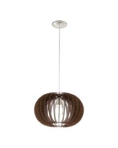 Suspension marronne en bois, Kiran