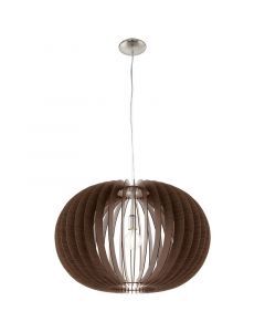 Suspension marronne en bois, Kiran