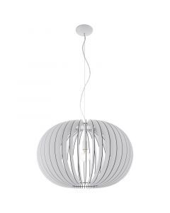 Suspension blanche en bois, Kiran