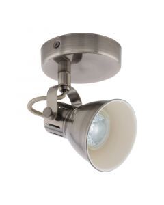 Spot plafond crème en acier, Tinke