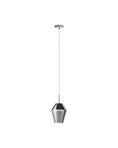 Suspension grise en verre, Carl