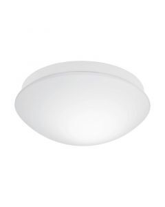 Plafonnier avec capteur blanc en verre, Mees, IP44