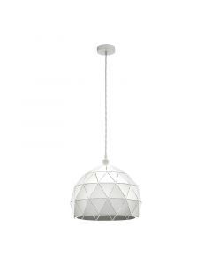 Suspension blanche en acier, Silva