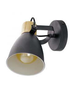 Spot plafond en bois gris, Nickey