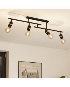 Spot plafond noir en aluminium, Jelger