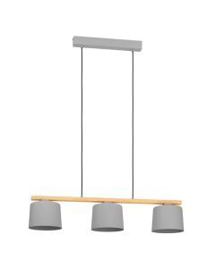 Suspension en bois grise, Jeannot