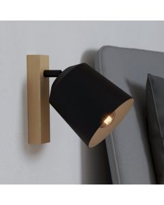 Spot plafond en bois marron, Teddy