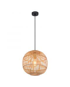 Suspension en bois marronne, Terry