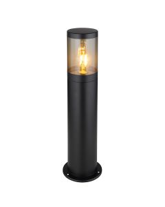 Luminaire extérieur noir en acier inoxydable, Lambert, IP44