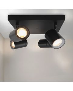 Spot plafond noir moderne, Ciara, IP44